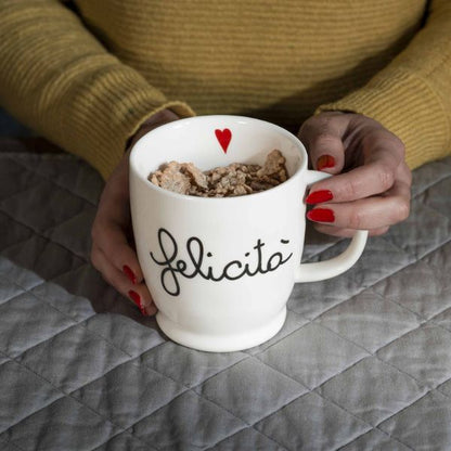 Mug con Scritta: Felicità