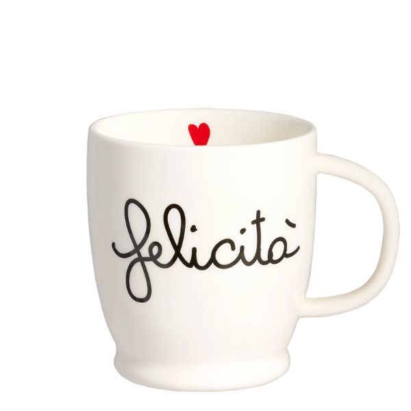Mug con Scritta: Felicità