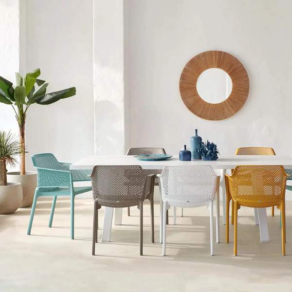 Set 4 Sedie Net Nardi Senape