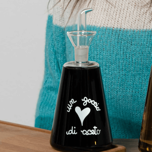 Oliera conica - Scritta: Un goccio di aceto 500 ml