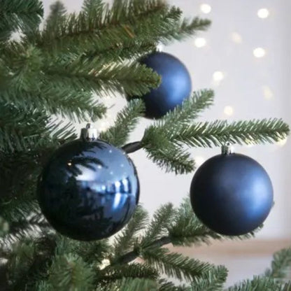Palline di Natale Blu notte - 10 cm - 4 pz