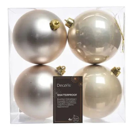 Palline di Natale Perla- 10 cm - 4 pz