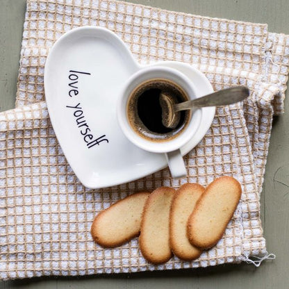 Set 2 piattini per tazzine - Lovely yourself