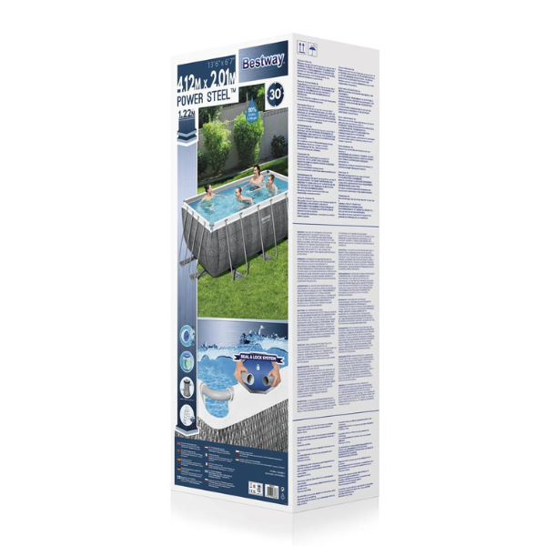 Piscina Rettangolare rattan 412x201x122 cm Bestway- 56722