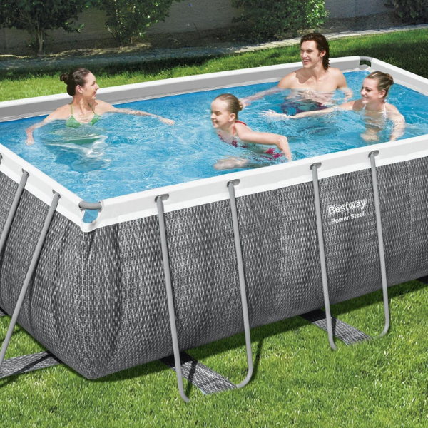 Piscina Rettangolare rattan 412x201x122 cm Bestway- 56722