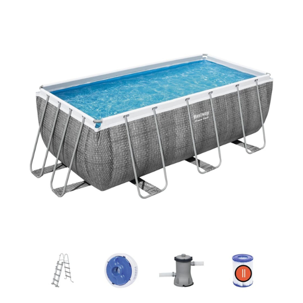 Piscina Rettangolare rattan 412x201x122 cm Bestway- 56722