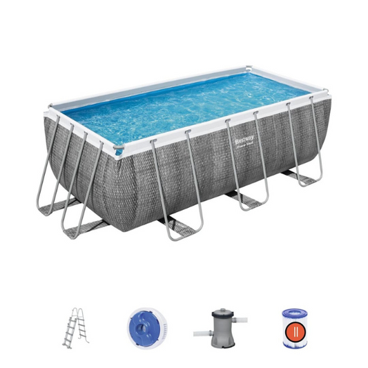 Piscina Rettangolare rattan 412x201x122 cm Bestway- 56722