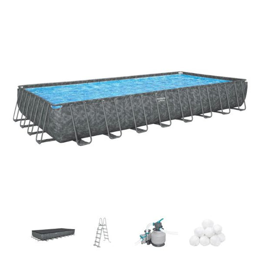 Piscina Rettangolare fuori terra APX 365 da 956x488x132 cm- 561KJ Bestway