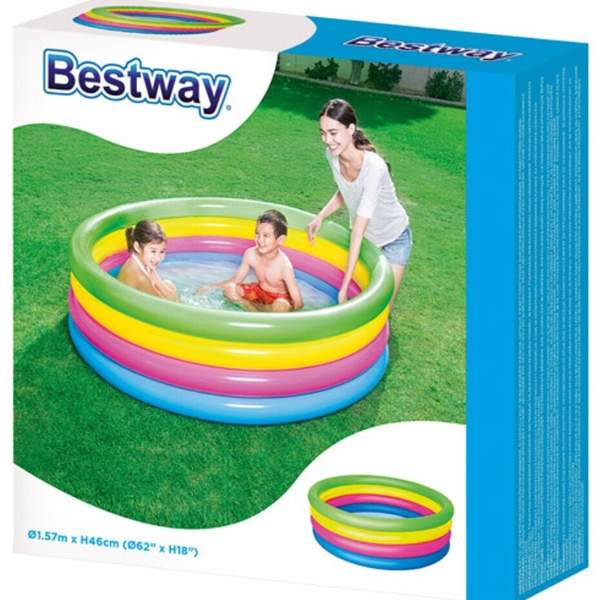 Piscina Gonfiabile per bambini a 4 anelli colorati - Bestway -  51117
