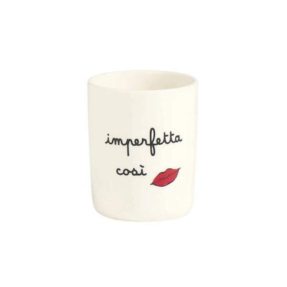 Portacosmetici - Scritta: Imperfetta così