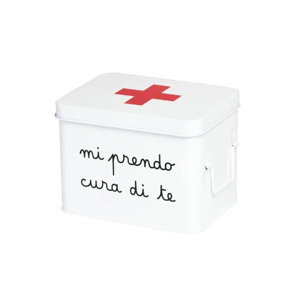 Scatola in acciaio verniciato Mi prendo cura di te - Piccola