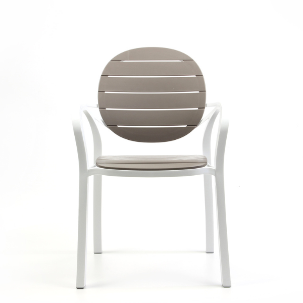 Sedia Palma BIanco tortora - Nardi