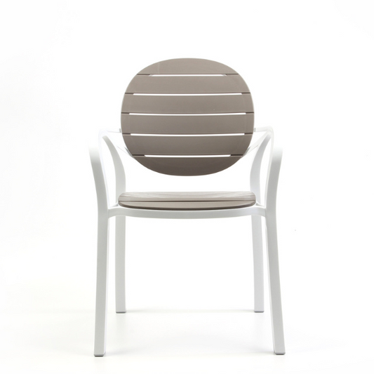 Sedia Palma BIanco tortora - Nardi