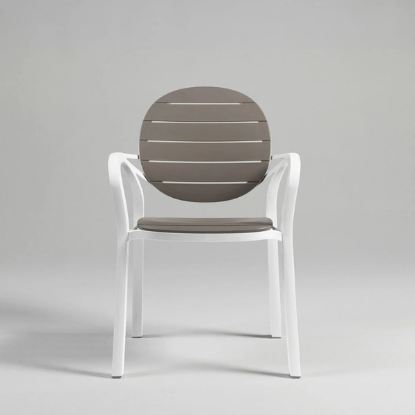 Sedia Palma BIanco tortora - Nardi
