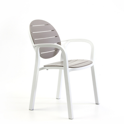 Sedia Palma BIanco tortora - Nardi
