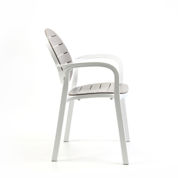 Sedia Palma BIanco tortora - Nardi
