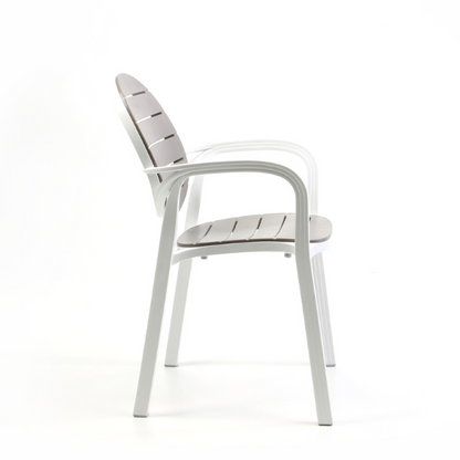 Sedia Palma BIanco tortora - Nardi