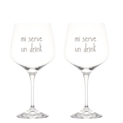 Set 2 Calici - Mi serve un Drink 82 cl
