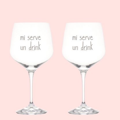 Set 2 Calici - Mi serve un Drink 82 cl