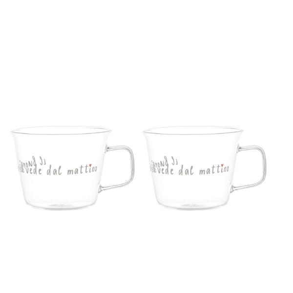 Set 2 Tazze Colazione - Il Buongioro si vede dal mattino