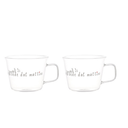 Set 2 Tazze Colazione - Il Buongioro si vede dal mattino