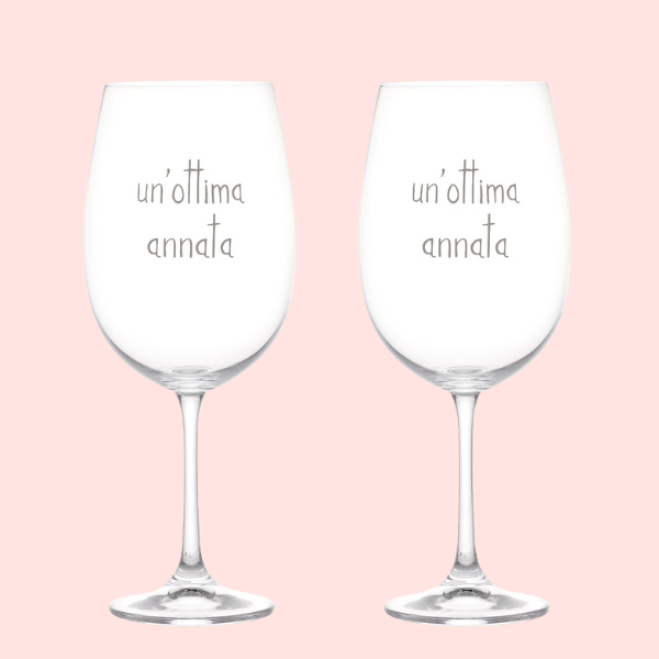 Set 2 calici - Un'ottima annata 64 cl