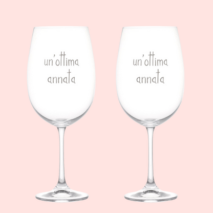 Set 2 calici - Un'ottima annata 64 cl
