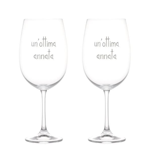 Set 2 calici - Un'ottima annata 64 cl