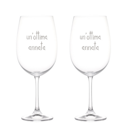 Set 2 calici - Un'ottima annata 64 cl