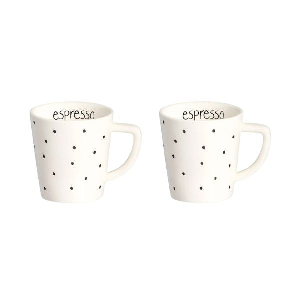 Set 2 piattini per tazzine Pois - Espresso