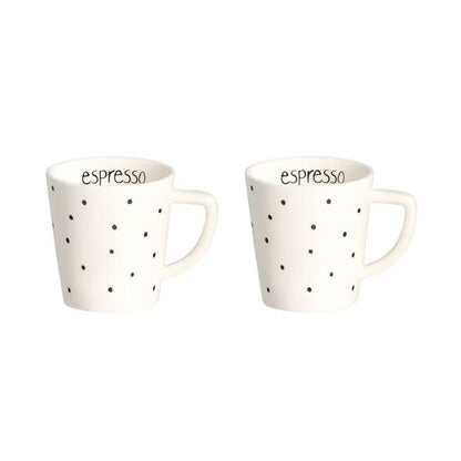 Set 2 piattini per tazzine Pois - Espresso