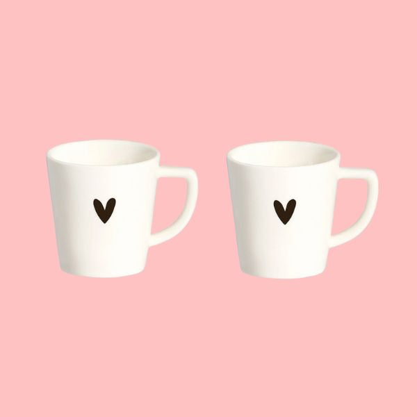 Set 2 piattini per Tazzine - Cuore