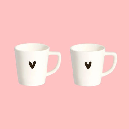 Set 2 piattini per Tazzine - Cuore