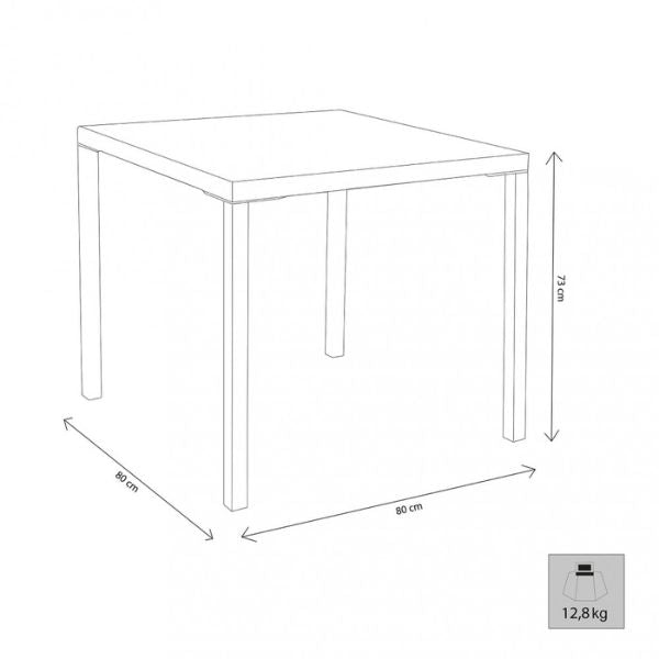 Tavolo Manchester 80x80