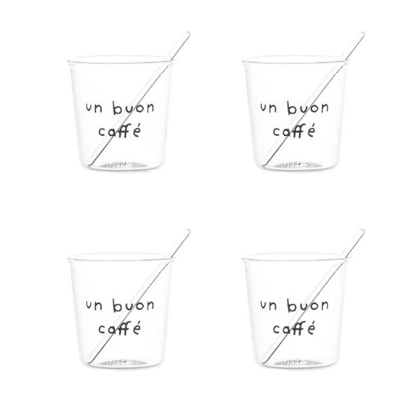 Set 4 tazzine caffè - Un buon caffè