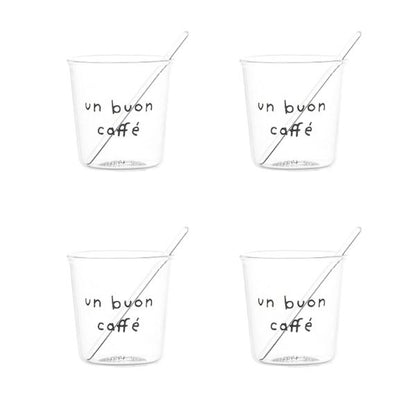 Set 4 tazzine caffè - Un buon caffè