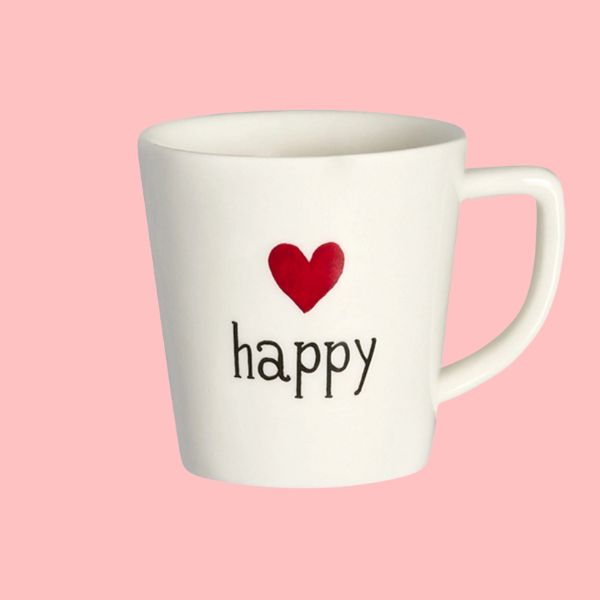 Set 2 tazzine espresso - Happy cuore rosso