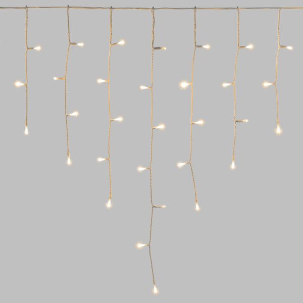 Tenda Luci di Natale 186 LED Bianco Caldo  4,2 mt