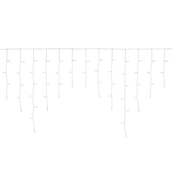 Tenda Luci di Natale 186 LED Bianco Freddo  4,2 mt