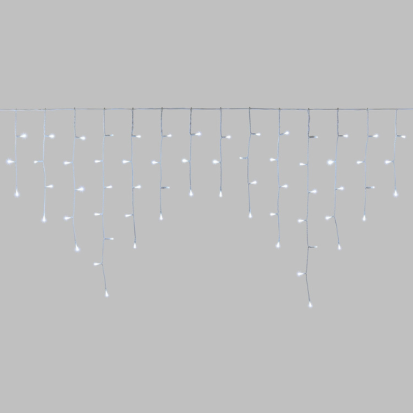 Tenda Luci di Natale 186 LED Bianco Freddo  4,2 mt