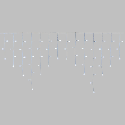 Tenda Luci di Natale 186 LED Bianco Freddo  4,2 mt