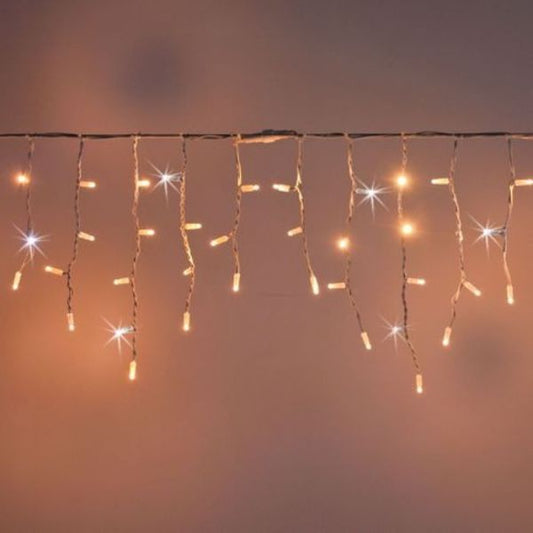 Tenda Luci di Natale 114 Maxi LED Bianco Caldo e Freddo 3 mt