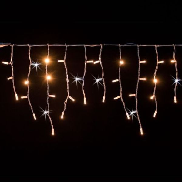 Tenda Luci di Natale 228 Maxi LED Bianco Caldo e Freddo 3 mt