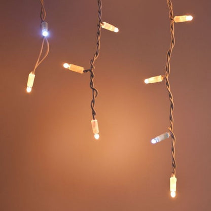 Tenda Luci di Natale 228 Maxi LED Bianco Caldo e Freddo 3 mt