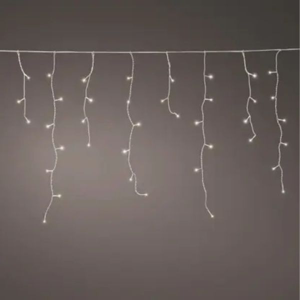 Tenda Luci di Natale 250 LED Bianco Caldo 7,35 mt - 495791