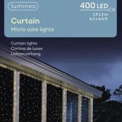 Tenda Luci di Natale 400 MICROLED Bianco Caldo 1,9 X 2  mt - 496828