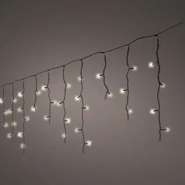 Tenda Luci di Natale 256 LED Bianco Caldo  3,75 mt - 494981