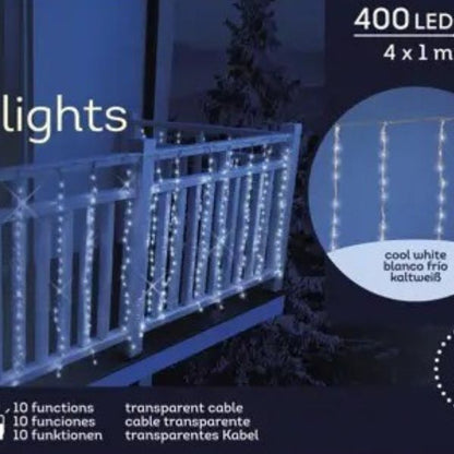 Tenda Luci di Natale 420 LED Bianco Freddo  4 X 1 mt - 494755
