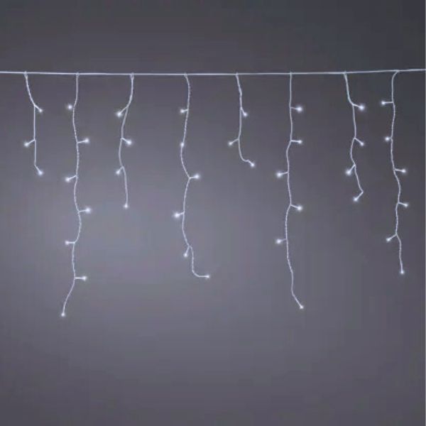 Tenda Luci di Natale 250 LED Bianco Freddo 7,35 mt - 495790