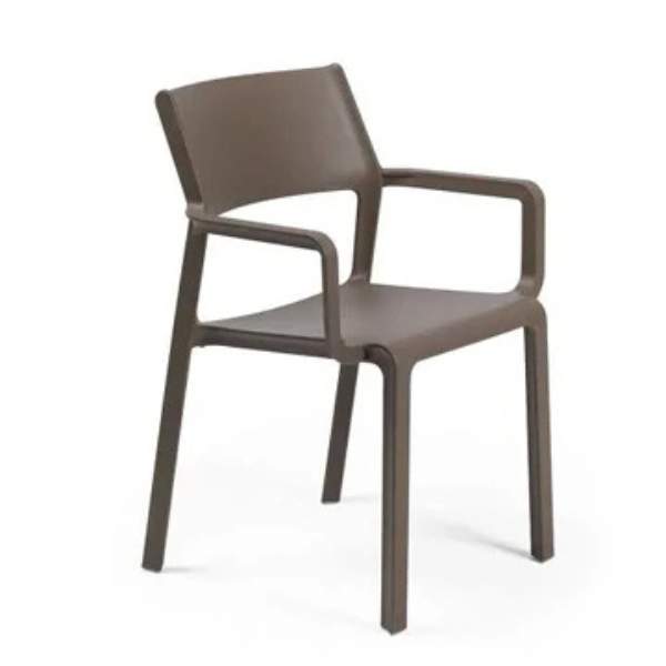 Set 4 Trill Armchair con Braccioli Nardi Tortora